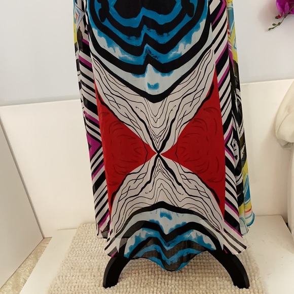 Authentic Icon Multi Color Maxi Dress Size XS - Picture 3 of 7
